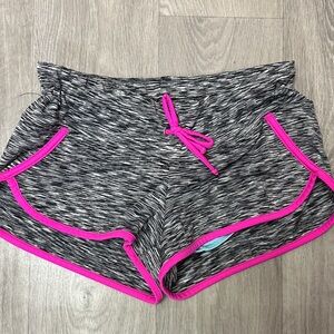 Athleta Black and Pink Athletic Shorts